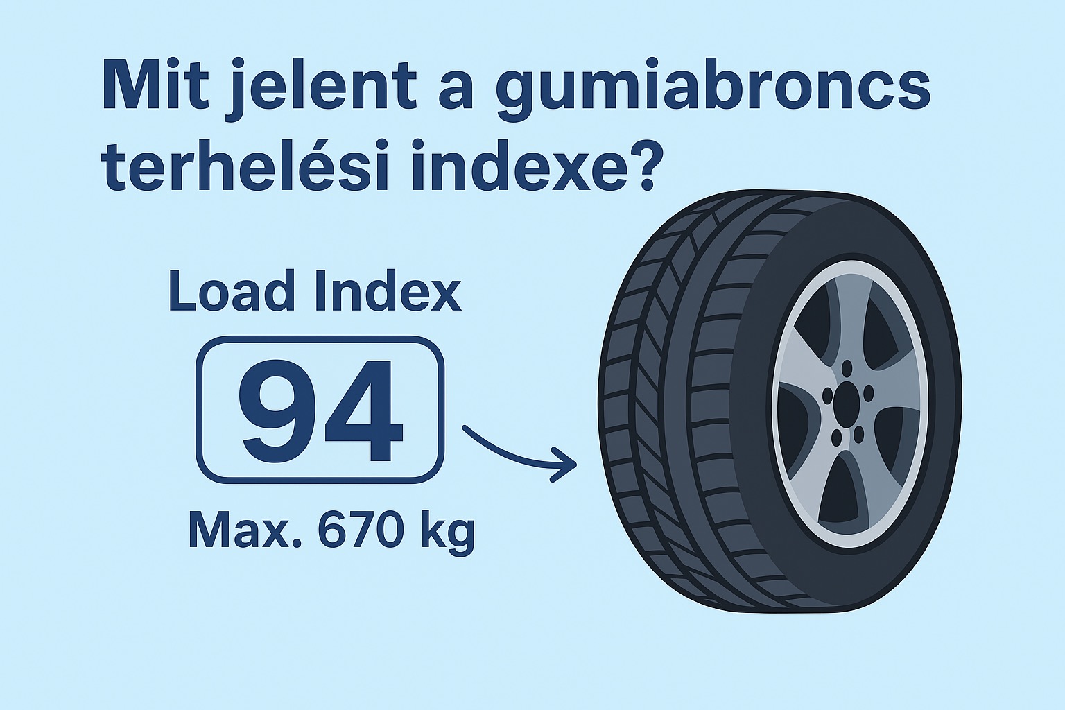 Mit jelent a gumiabroncs terhelési indexe
