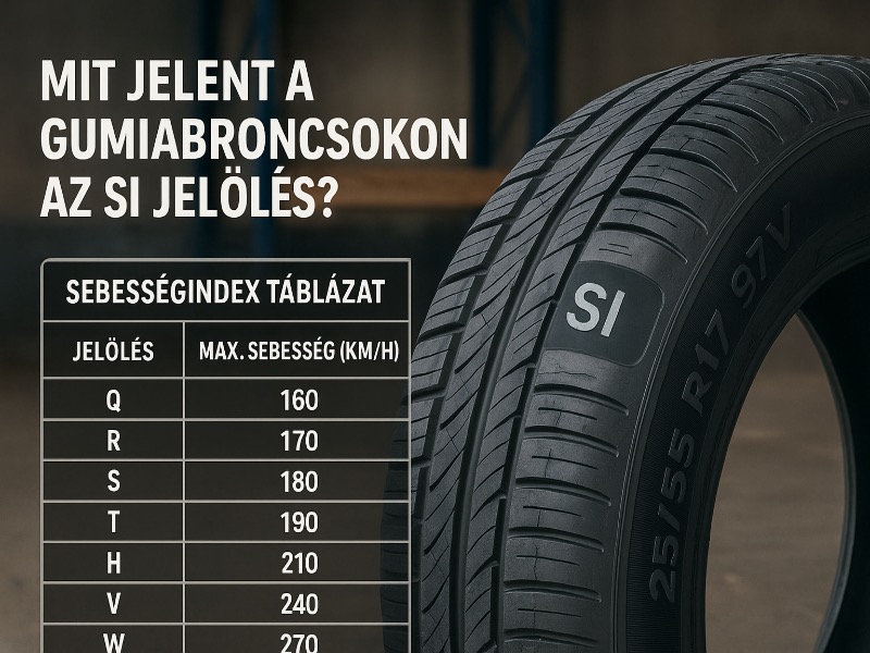 Gumiabroncs sebességindex jelölése